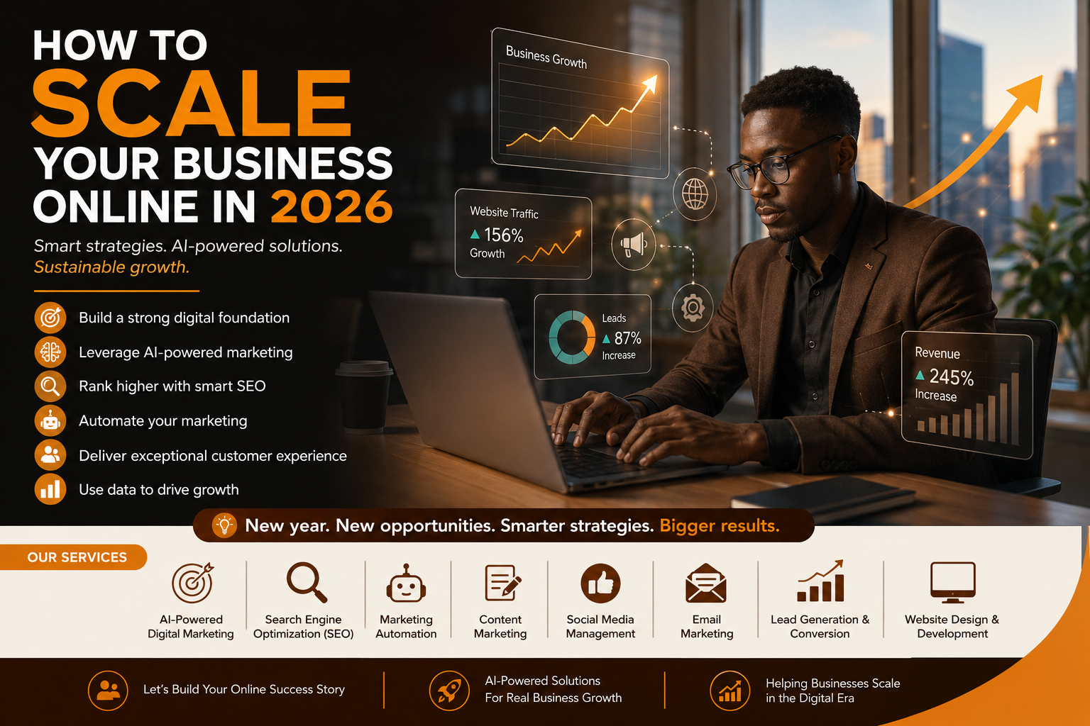 How to Scale Your Business Online in 2026 | AI Growth Guide